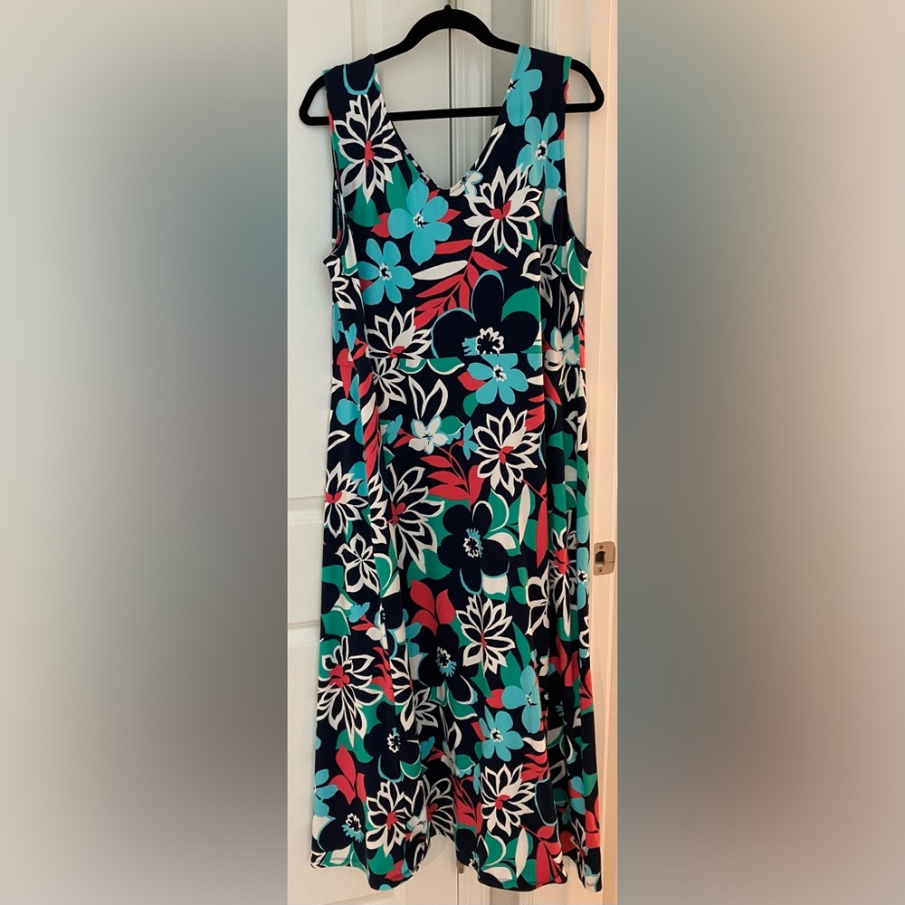 Talbots 2X Jersey Maxi Dress -
Splendid Floral - Picture 4 of 8